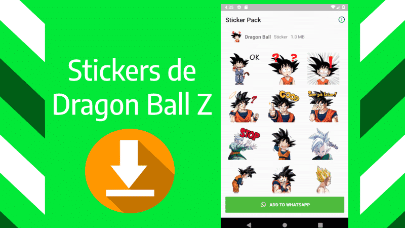 ▷ Stickers para whatsapp dragon ball Z: Goku