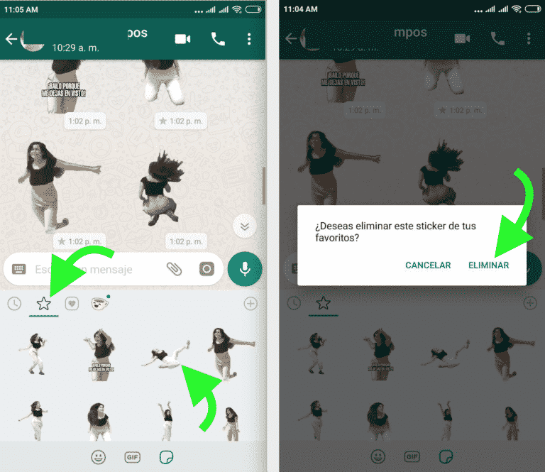 Cómo eliminar stickers de Whatsapp en Android & iPhone