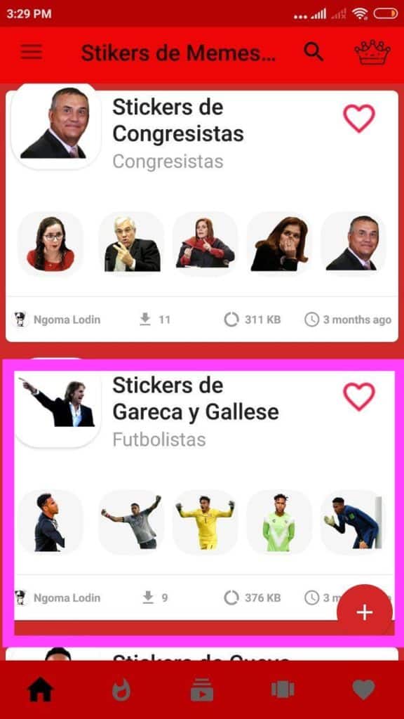 Stickers de Gallese para Whatsapp