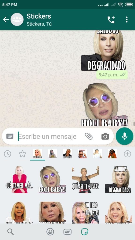 descargar Stickers de Laura Bozzo para Whatsapp