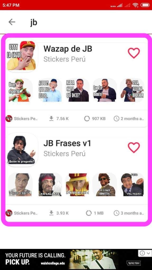 nuevos Stickers de Wazap de JB para Whatsapp