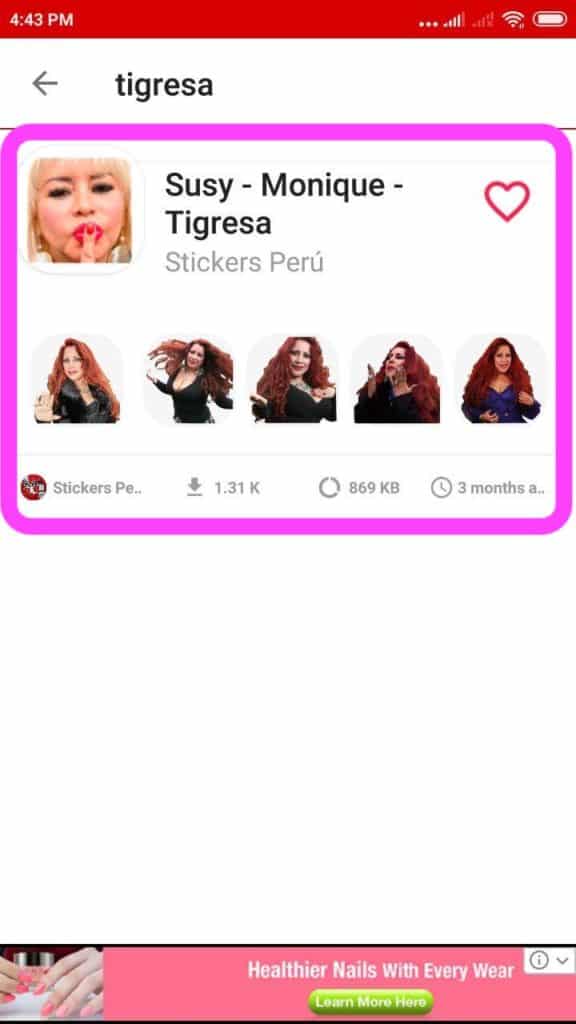 pack Stickers de Tigresa del oriente para Whatsapp