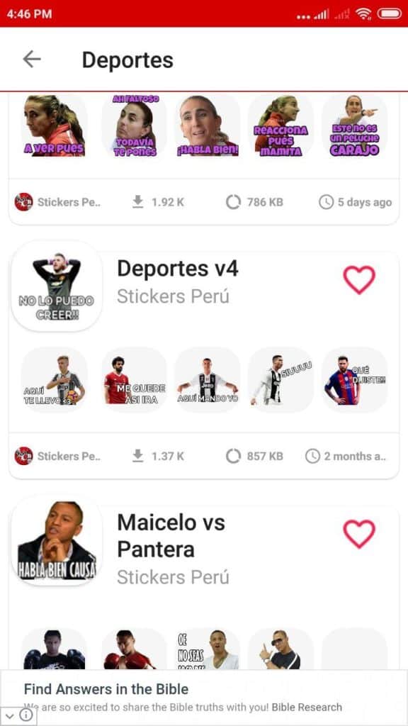 pack Stickers de futbolistas peruanos para Whatsapp