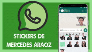 stickers de Mercedes Araoz para whatsapp