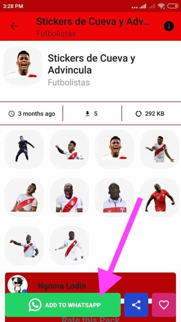 stickers de christin cueva para whatsapp