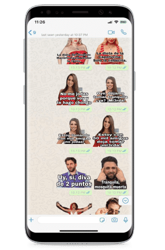 descargar stickers de melisa klug