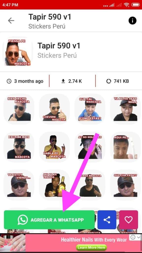 Stickers que vas a saber mascota Whatsapp