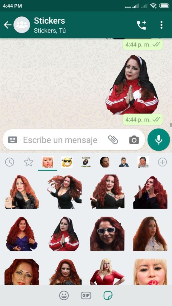 descargar Stickers de Monique Pardo para Whatsapp