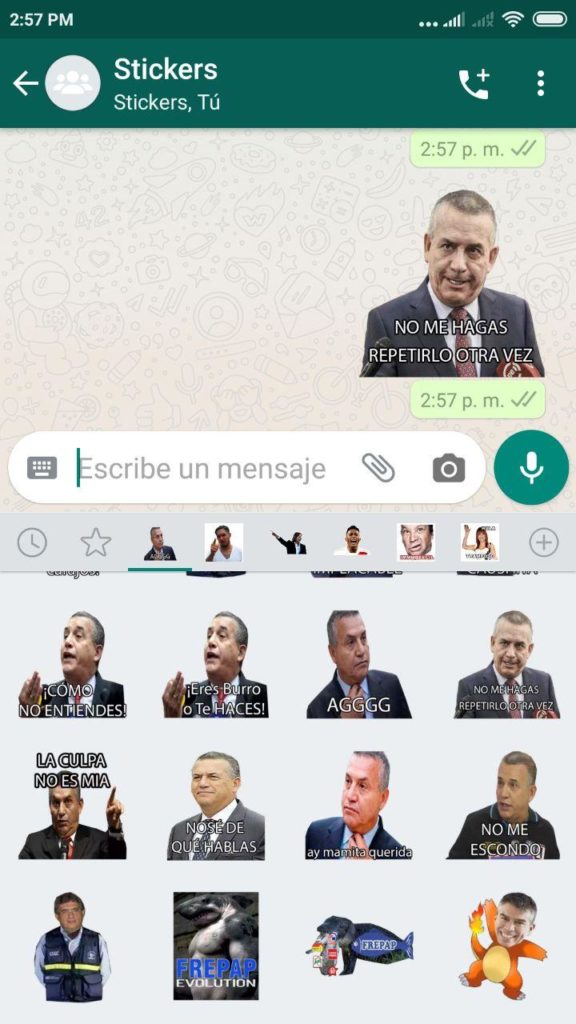 descargar stickers de daniel urresti whatsapp