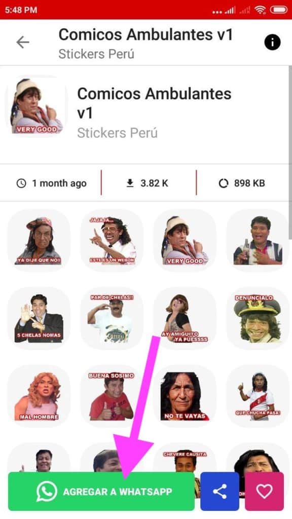 nuevo Stickers de Comicos Ambulantes para Whatsapp