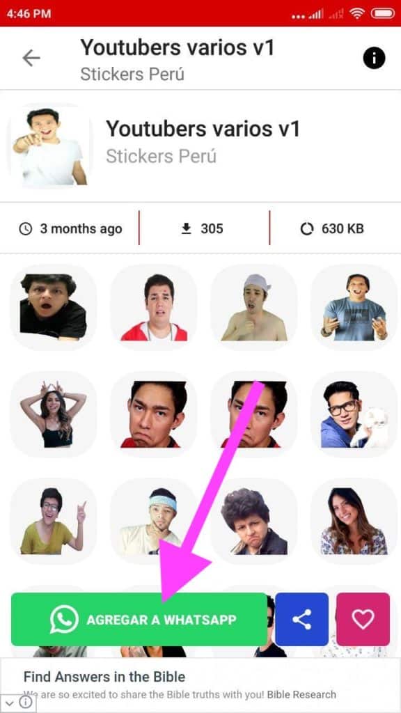 pack Stickers de youtubers peruanos para Whatsapp