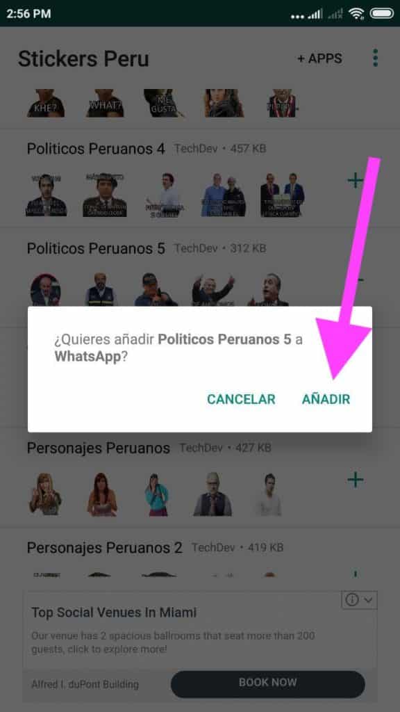 pack stickers de daniel urresti whatsapp