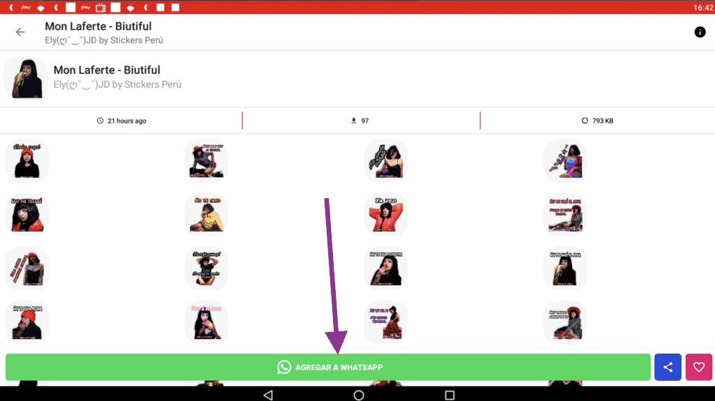 PACK Stickers de Mon Laferte cantante